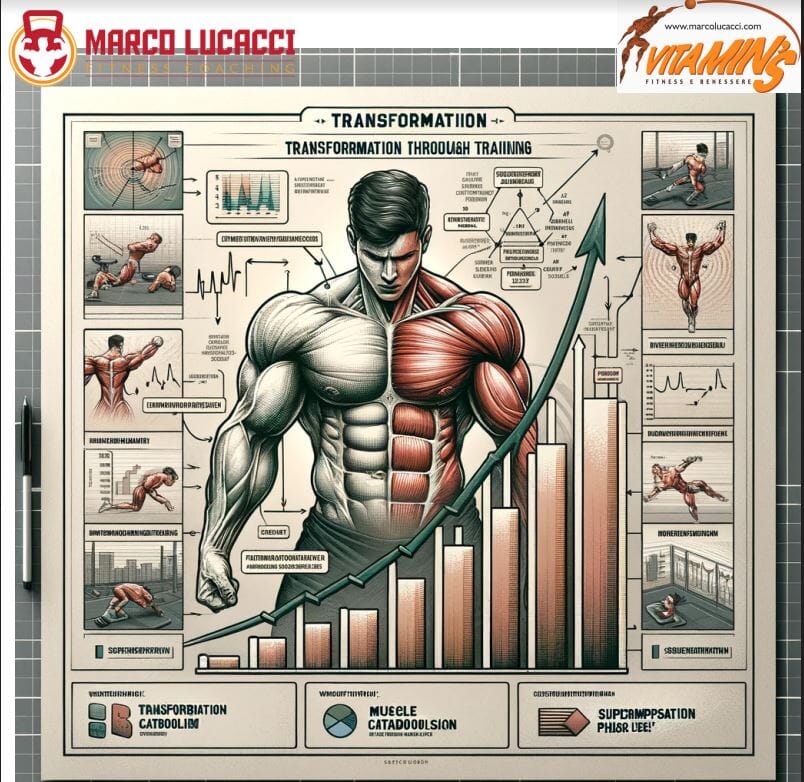 Infografica sui fondamenti dell'allenamento per la trasformazione corporea